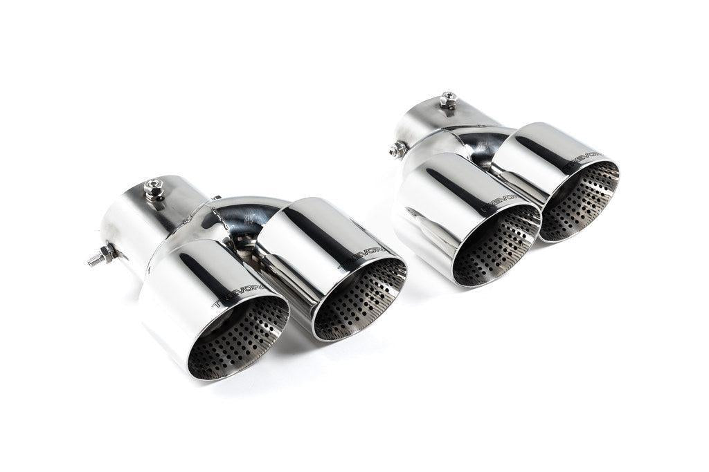 TREVORA G42 / G2X 3 / 4 Series Cerakote Black Exhaust Tip Set-Exhaust-Silicon Valley Bimmer