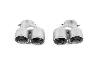 TREVORA G42 / G2X 3 / 4 Series Cerakote Black Exhaust Tip Set-Exhaust-Silicon Valley Bimmer