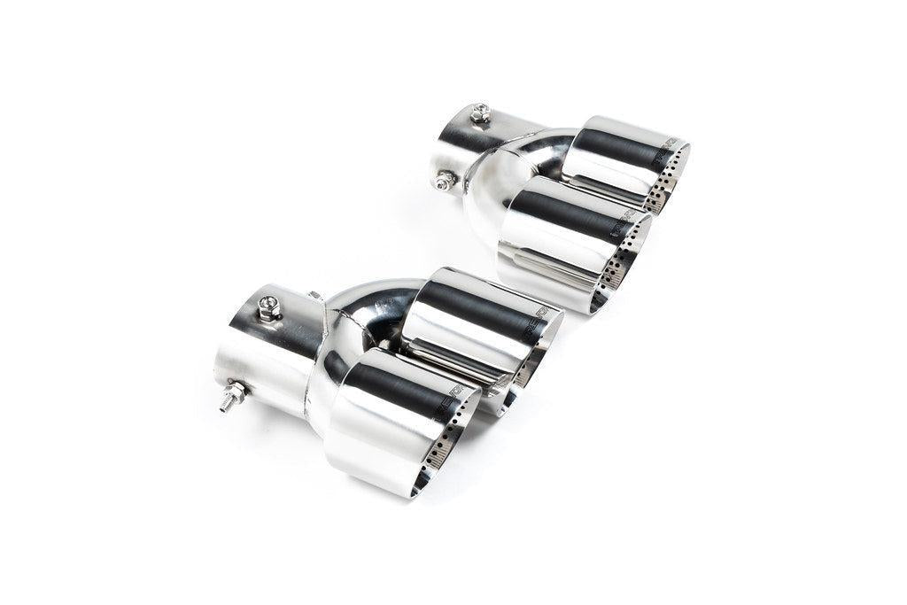 TREVORA G42 / G2X 3 / 4 Series Cerakote Black Exhaust Tip Set-Exhaust-Silicon Valley Bimmer