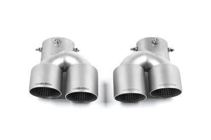 TREVORA G42 / G2X 3 / 4 Series Cerakote Black Exhaust Tip Set-Exhaust-Silicon Valley Bimmer