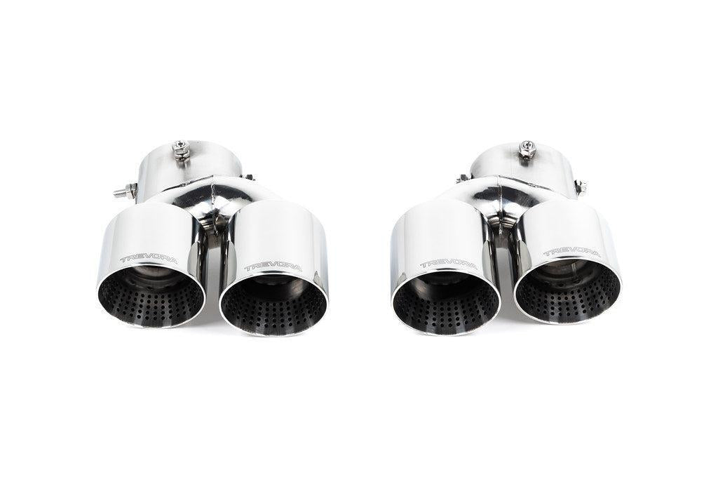 TREVORA G42 / G2X 3 / 4 Series Cerakote Black Exhaust Tip Set-Exhaust-Silicon Valley Bimmer