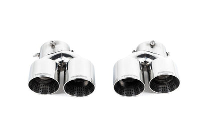 TREVORA G42 / G2X 3 / 4 Series Cerakote Black Exhaust Tip Set-Exhaust-Silicon Valley Bimmer