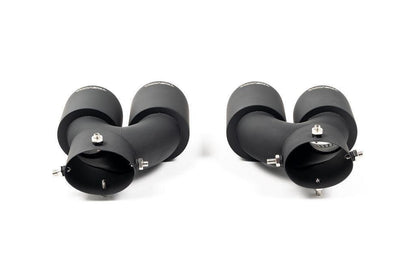 TREVORA G42 / G2X 3 / 4 Series Cerakote Black Exhaust Tip Set-Exhaust-Silicon Valley Bimmer