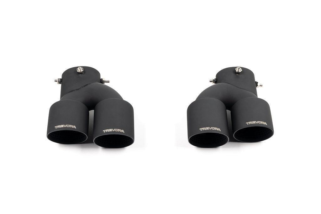 TREVORA G42 / G2X 3 / 4 Series Cerakote Black Exhaust Tip Set-Exhaust-Silicon Valley Bimmer
