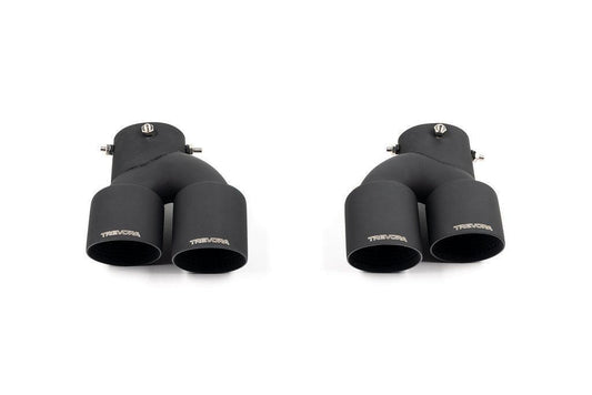 TREVORA G42 / G2X 3 / 4 Series Cerakote Black Exhaust Tip Set-Exhaust-Silicon Valley Bimmer