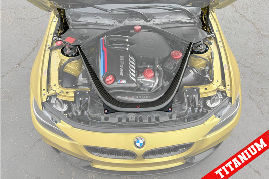 Titanium BMW F8x Aluminum Strut Brace Dress Up Hardware Kit (F80/F81/F82/F83/F87)-Exterior-Silicon Valley Bimmer