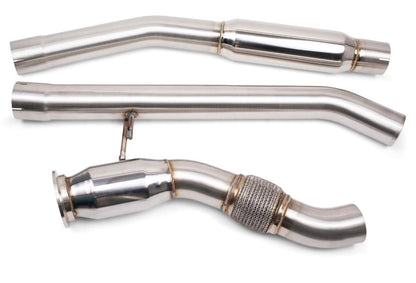 VRSF Down Pipe & Mid Pipe Combo Upgrade for 2008 – 2013 BMW X5D & X6D E70/E71 M57-Exhaust-Silicon Valley Bimmer