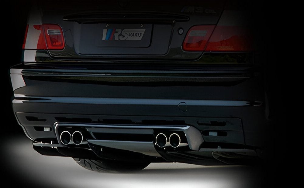 Varis Carbon Rear Under Skirt w/ Slit Ducts for BMW E46 M3-Exterior-Silicon Valley Bimmer