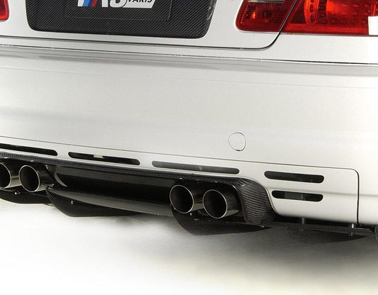 Varis Carbon Rear Under Skirt w/ Slit Ducts for BMW E46 M3-Exterior-Silicon Valley Bimmer