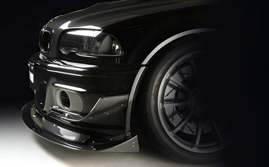 Varis Circuit Ver. Front Lip Extension (for Varis front bumper) for E46 BMW M3-Exterior-Silicon Valley Bimmer