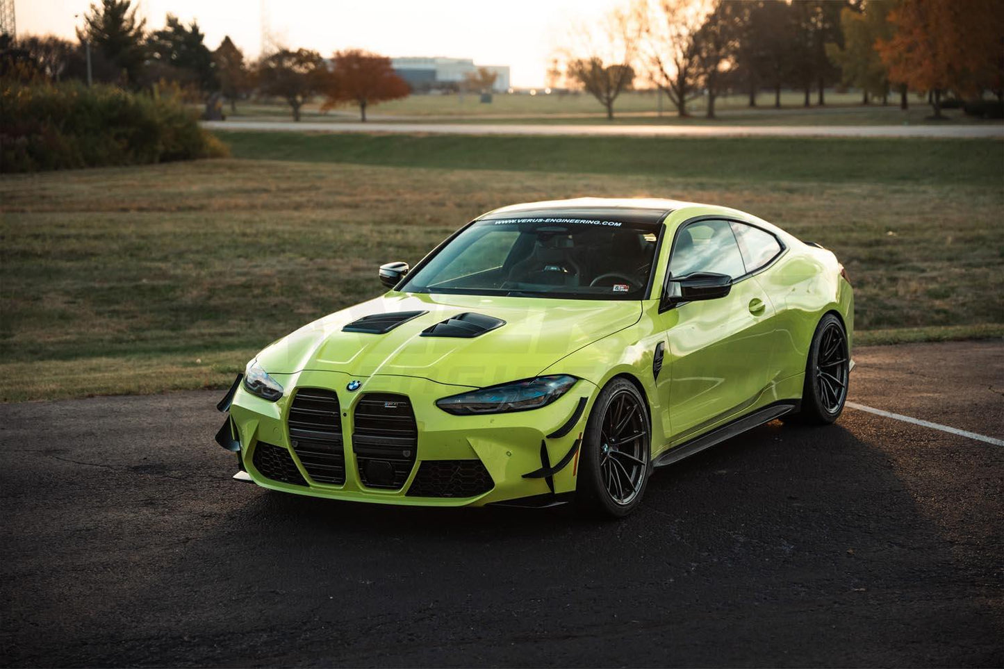 Verus Engineering G8X M3 / M4 Carbon Hood Louver Vent Set-Exterior-Silicon Valley Bimmer
