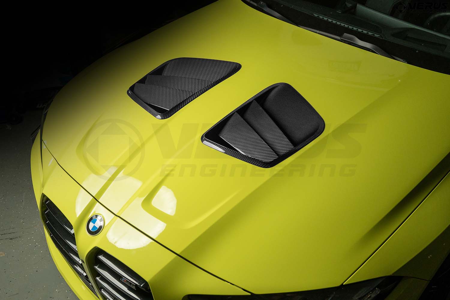 Verus Engineering G8X M3 / M4 Carbon Hood Louver Vent Set-Exterior-Silicon Valley Bimmer