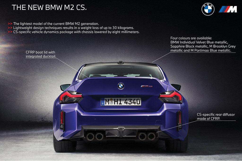 BMW G87 M2 CS Carbon Rear Diffuser-Exterior-Silicon Valley Bimmer