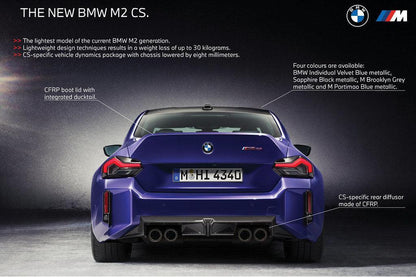 BMW G87 M2 CS Carbon Rear Diffuser-Exterior-Silicon Valley Bimmer