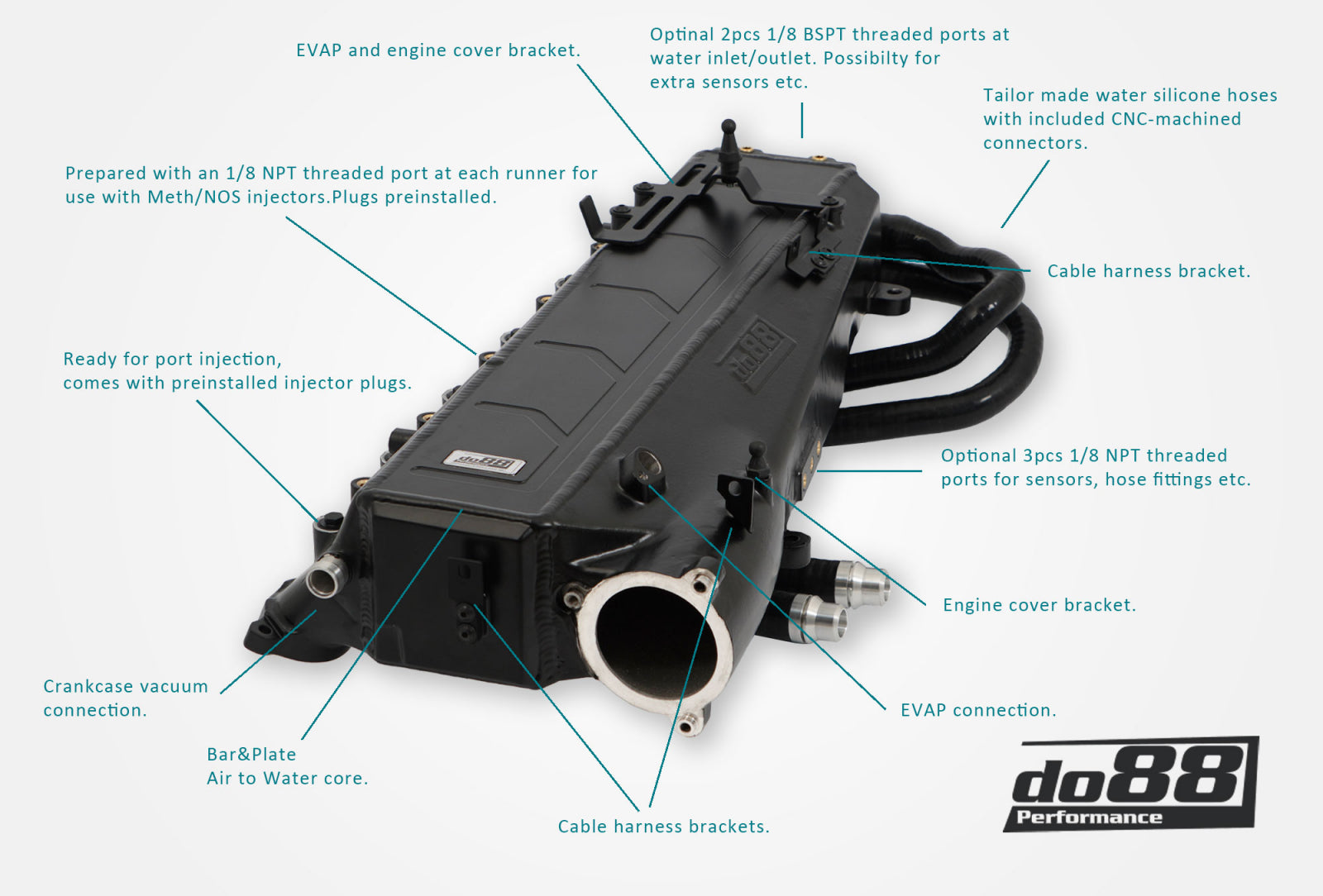 do88 Charge Cooler Manifold, BMW G-Serie (B58) / Toyota GR Supra A90-Performance-Silicon Valley Bimmer