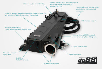 do88 Charge Cooler Manifold, BMW G-Serie (B58) / Toyota GR Supra A90-Performance-Silicon Valley Bimmer