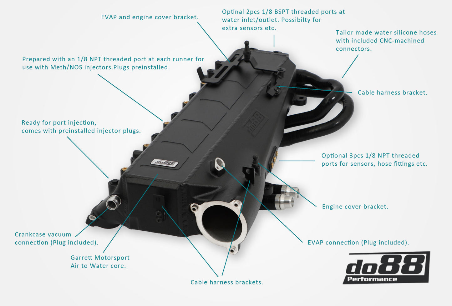 do88 Charge Cooler Manifold MERA, BMW G-Serie (B58) / Toyota GR Supra A90-Performance-Silicon Valley Bimmer