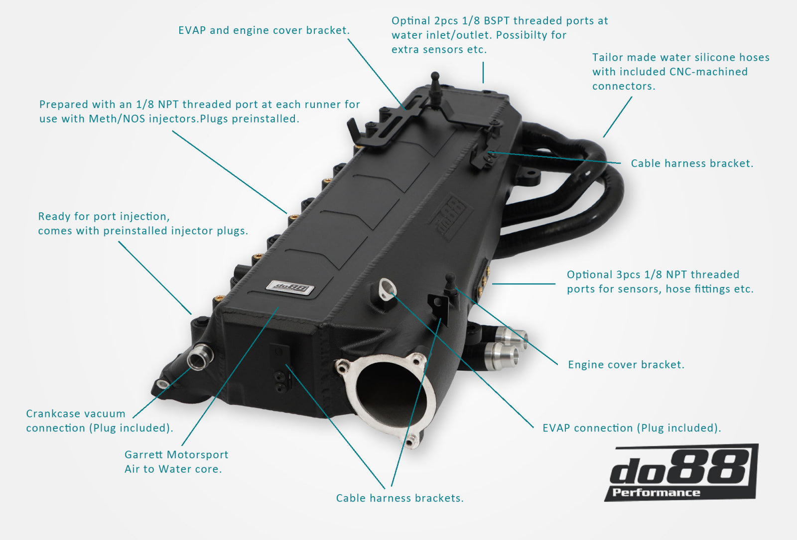 do88 Charge Cooler Manifold MERA, BMW G-Serie (B58) / Toyota GR Supra A90-Performance-Silicon Valley Bimmer