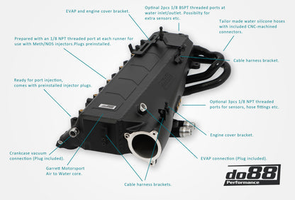 do88 Charge Cooler Manifold MERA, BMW G-Serie (B58) / Toyota GR Supra A90-Performance-Silicon Valley Bimmer