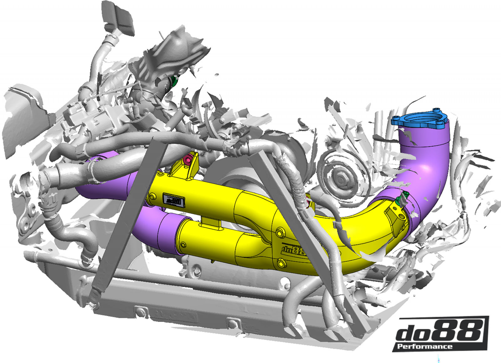 do88 Charge pipe, BMW M2 M3 M4 G80 G82 G87 (S58)-Performance-Silicon Valley Bimmer