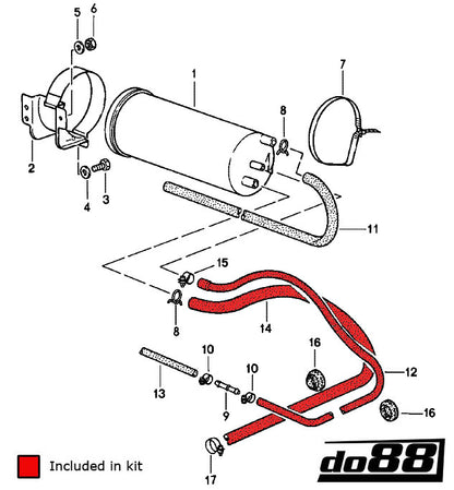 do88 Porsche 930 Turbo Carbon canister hoses-Performance-Silicon Valley Bimmer