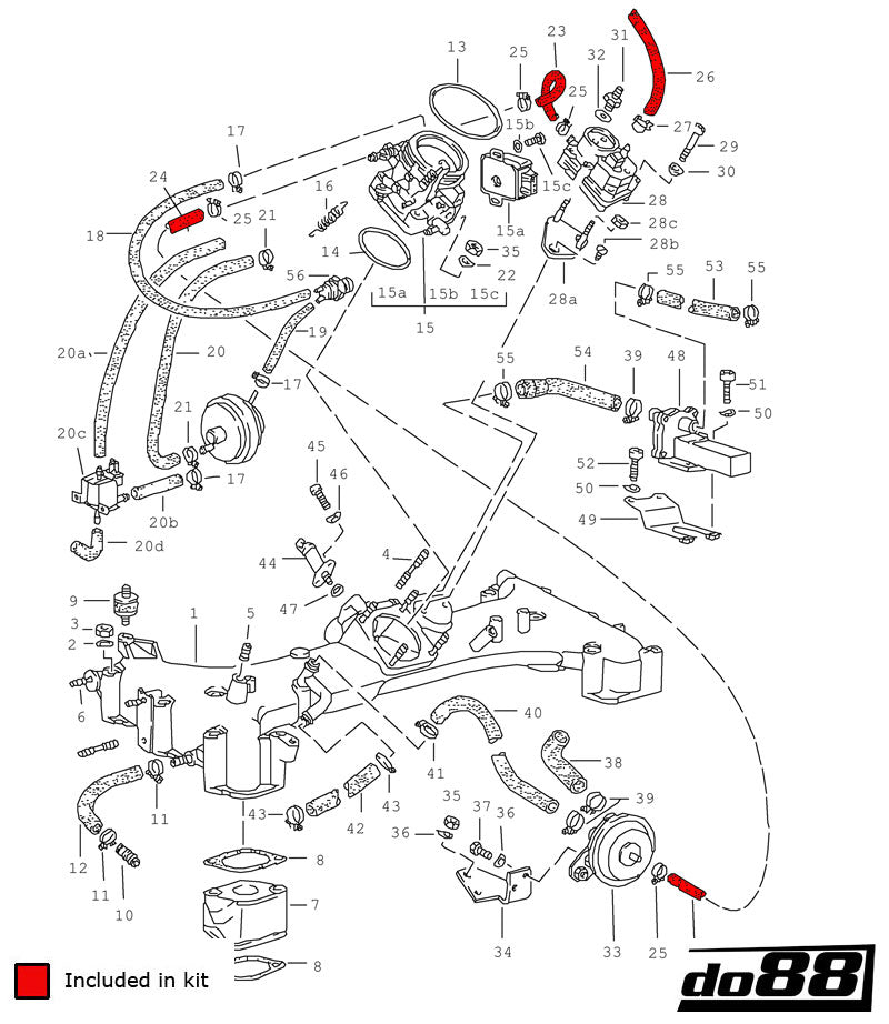 do88 Porsche 930 Turbo Vacuum hoses-Performance-Silicon Valley Bimmer