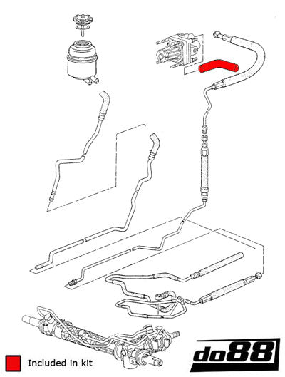 do88 Porsche 964 Turbo Power steering hose-Performance-Silicon Valley Bimmer