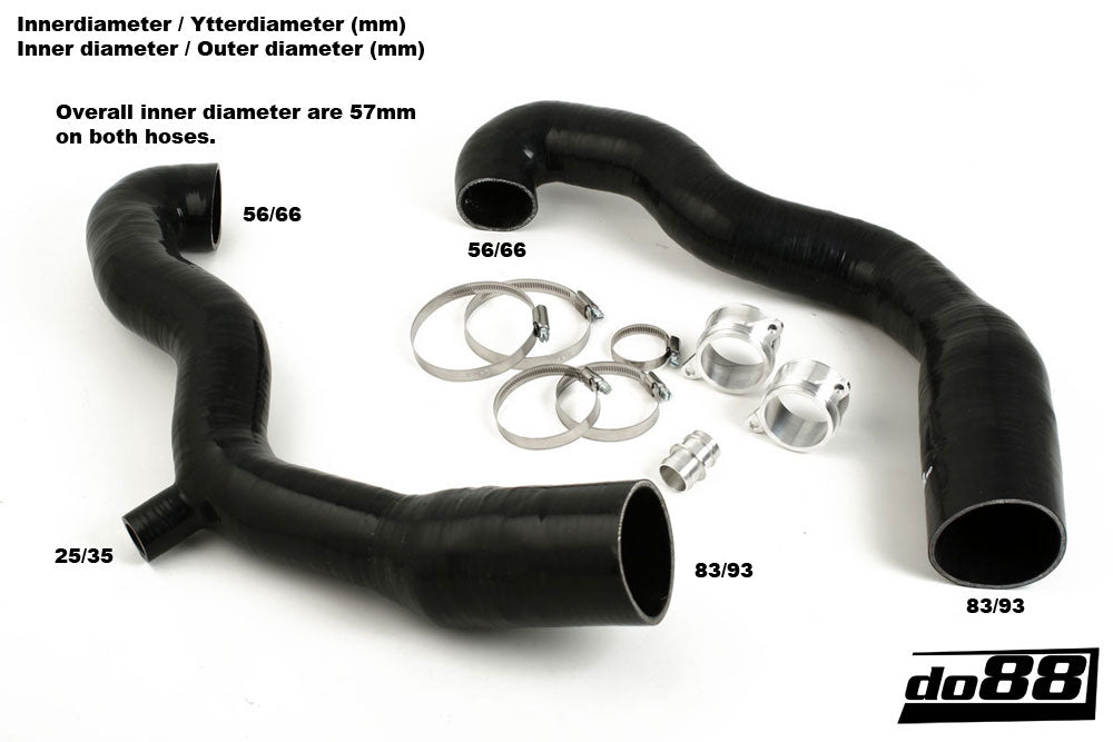 do88 Porsche 997.1 TT/GT2 2007-09 Inlet hoses for turbo-Performance-Silicon Valley Bimmer