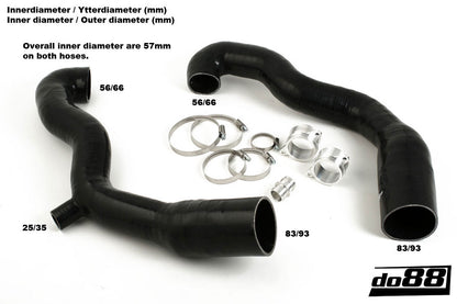 do88 Porsche 997.1 TT/GT2 2007-09 Inlet hoses for turbo-Performance-Silicon Valley Bimmer