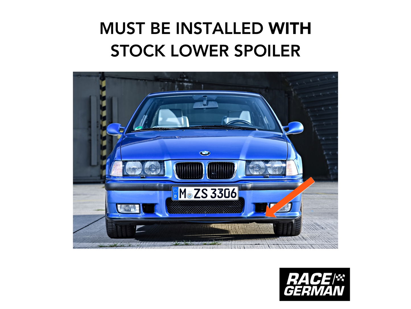 E36 Gt Front Lip (Rieger Style)-Exterior-Silicon Valley Bimmer