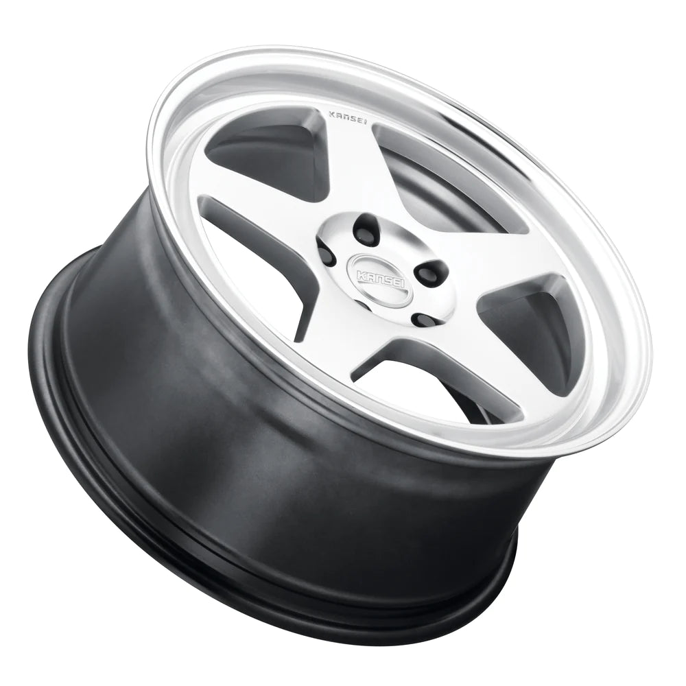 Kansei Wheels KNP - Hyper Silver With Bright Machined Lip