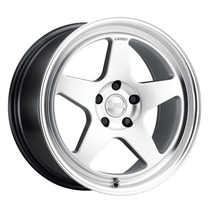 Kansei Wheels KNP - Hyper Silver With Bright Machined Lip