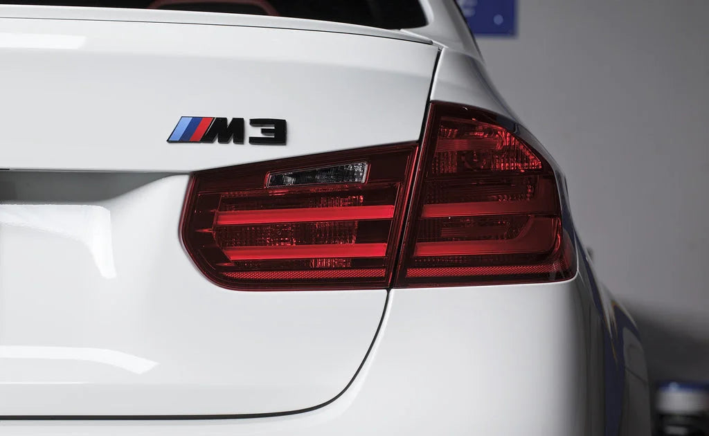 IND F80 M3 Painted Trunk Emblem - Matte Black