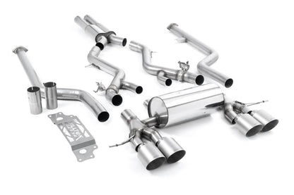 Milltek Resonated Cat-Back Systems (Removes Secondary Cats) with GT-115 Tips for BMW G87 M2 Coupe 2023+-Exhaust-Silicon Valley Bimmer