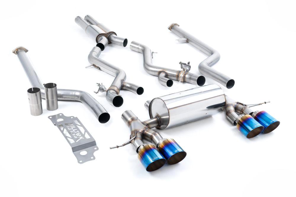 Milltek Resonated Cat-Back Systems (Removes Secondary Cats) with GT-115 Tips for BMW G87 M2 Coupe 2023+-Exhaust-Silicon Valley Bimmer