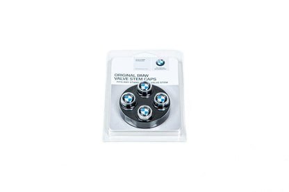 BMW Roundel Valve Stem Cap Set - Chrome