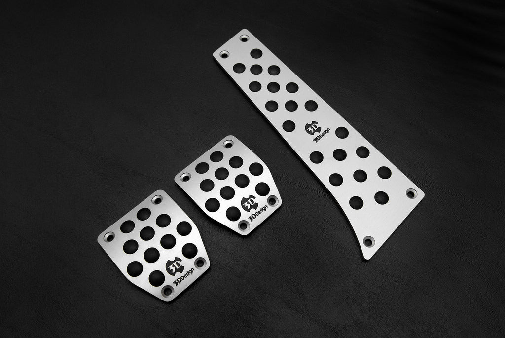 3D Design Aluminum Pedal Set - Manual / DCT-Interior-Silicon Valley Bimmer