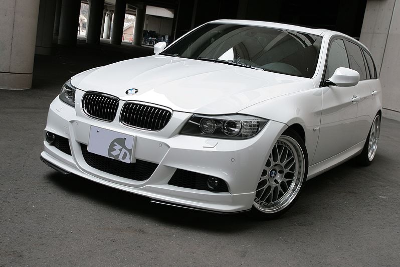 3D Design E90 / E91 3-Series M-Sport Carbon Under Splitter Set-Exterior-Silicon Valley Bimmer
