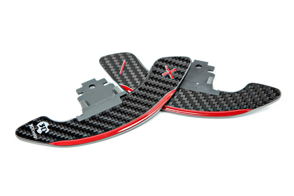3D Design F-Chassis Carbon Shift Paddle Set - DCT-Interior-Silicon Valley Bimmer