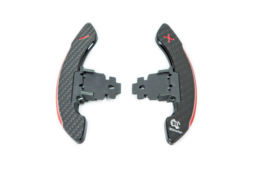 3D Design F-Chassis Carbon Shift Paddle Set - DCT-Interior-Silicon Valley Bimmer