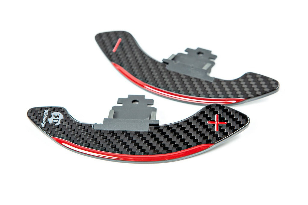 3D Design F-Chassis Carbon Shift Paddle Set - DCT-Interior-Silicon Valley Bimmer