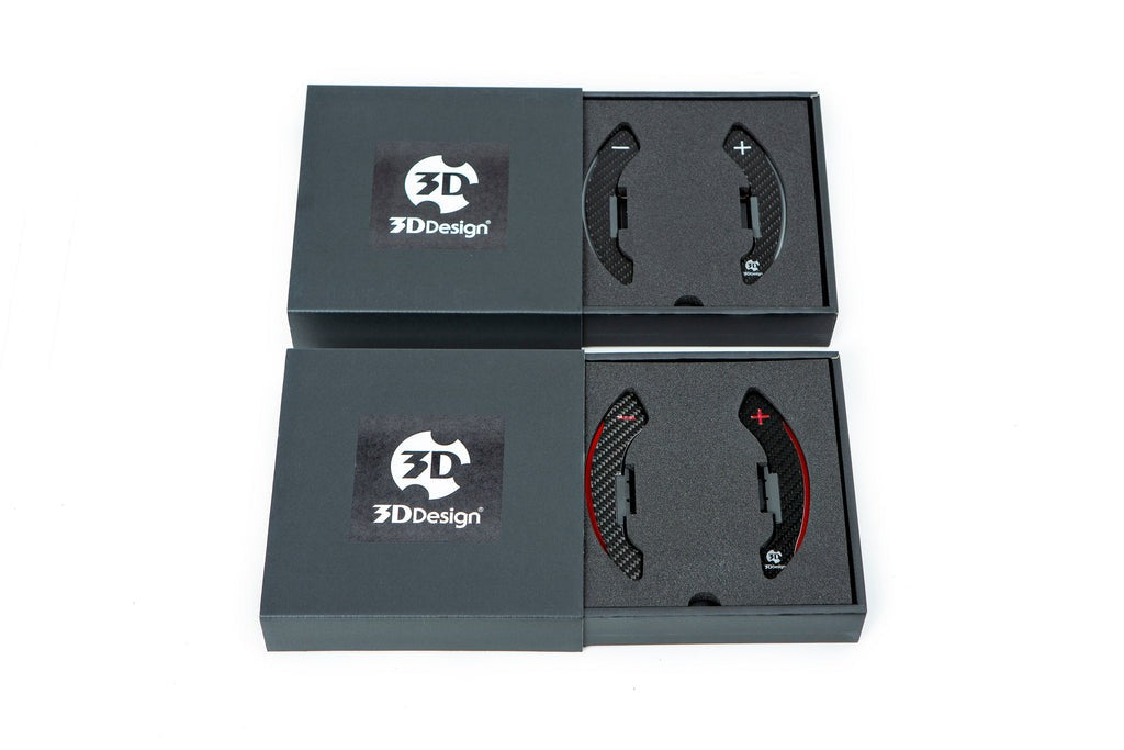 3D Design F-Chassis Carbon Shift Paddle Set - DCT-Interior-Silicon Valley Bimmer