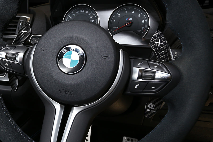 3D Design F-Chassis Carbon Shift Paddle Set - DCT-Interior-Silicon Valley Bimmer