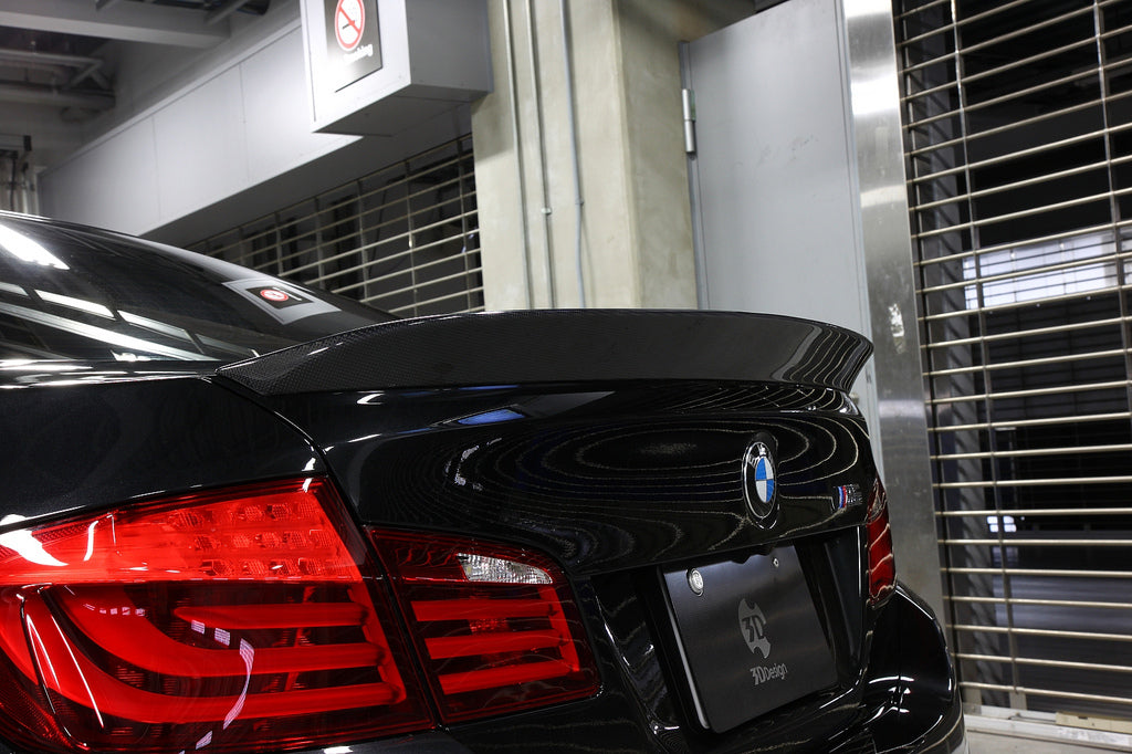 3D Design F10 5-Series Carbon Trunk Spoiler-Exterior-Silicon Valley Bimmer
