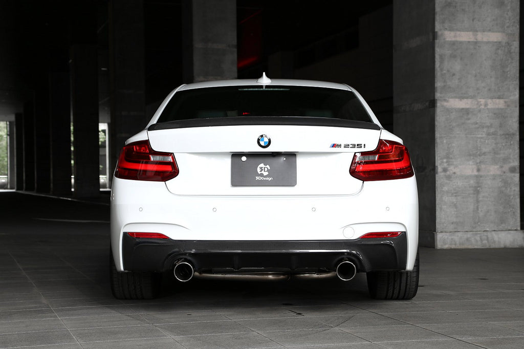 3D Design F22 2-Series Carbon Trunk Spoiler-Exterior-Silicon Valley Bimmer