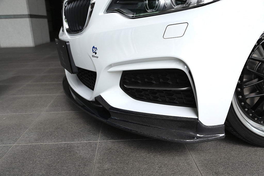 3D Design F22 2-Series M-Sport Carbon Front Lip-Exterior-Silicon Valley Bimmer