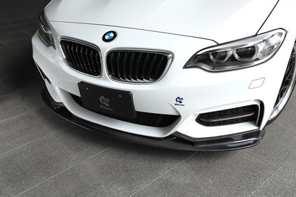 3D Design F22 2-Series M-Sport Carbon Front Lip-Exterior-Silicon Valley Bimmer