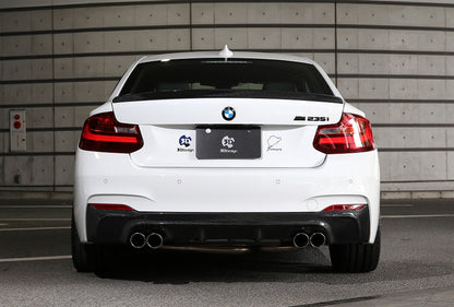 3D Design F22 2-Series M-Sport Carbon Rear Diffuser - 4-Tip-Exterior-Silicon Valley Bimmer