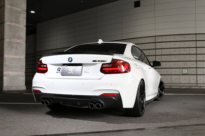 3D Design F22 2-Series M-Sport Carbon Rear Diffuser - 4-Tip-Exterior-Silicon Valley Bimmer