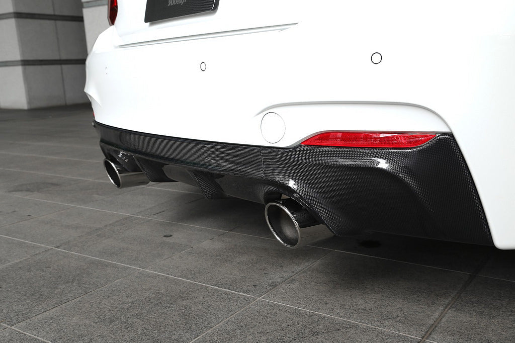 3D Design F22 2-Series M-Sport Carbon Rear Diffuser-Exterior-Silicon Valley Bimmer